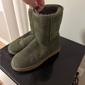 UGG Olive Green Suede Boots